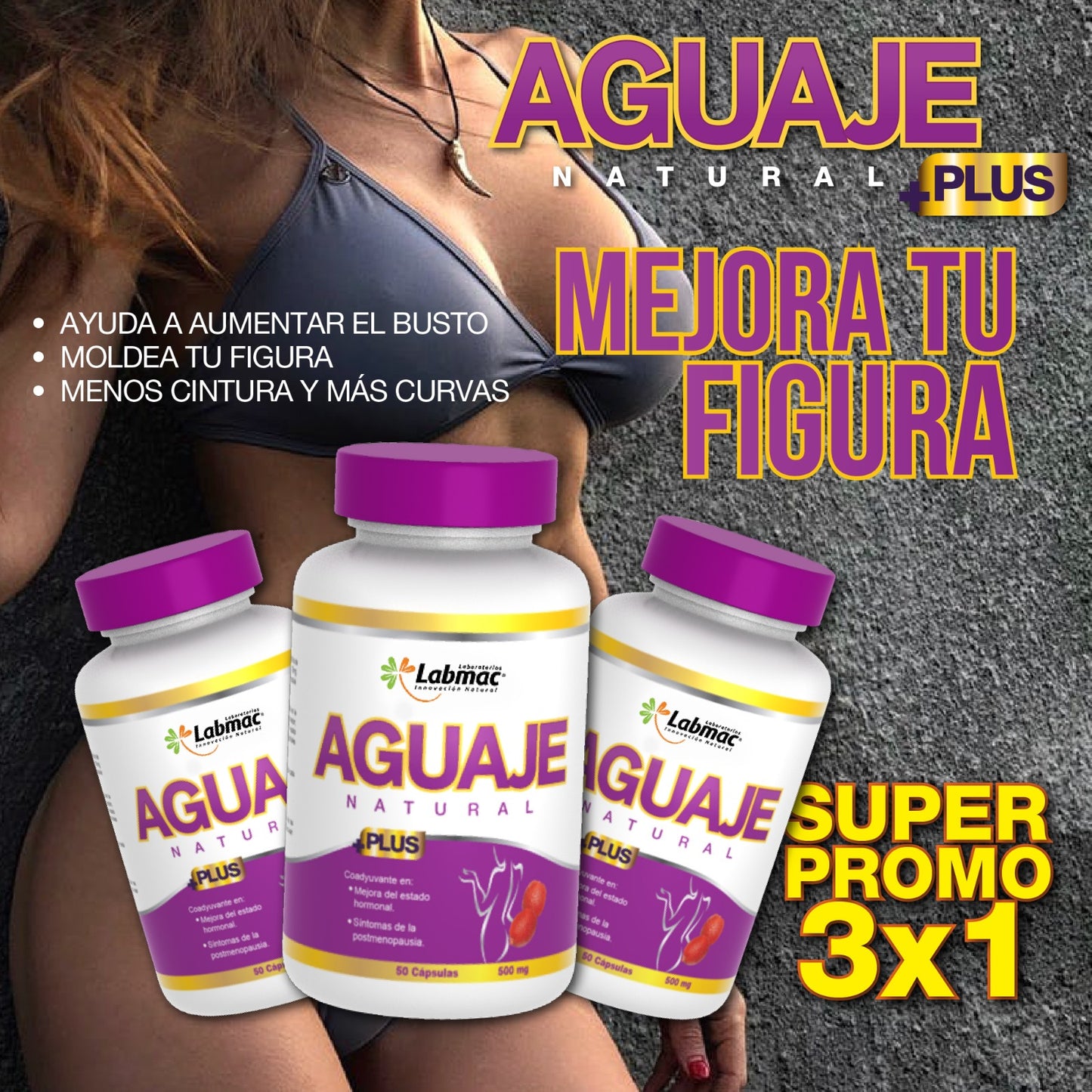 (Lleva 3x1) 🎁 Aguaje Natural PLUS