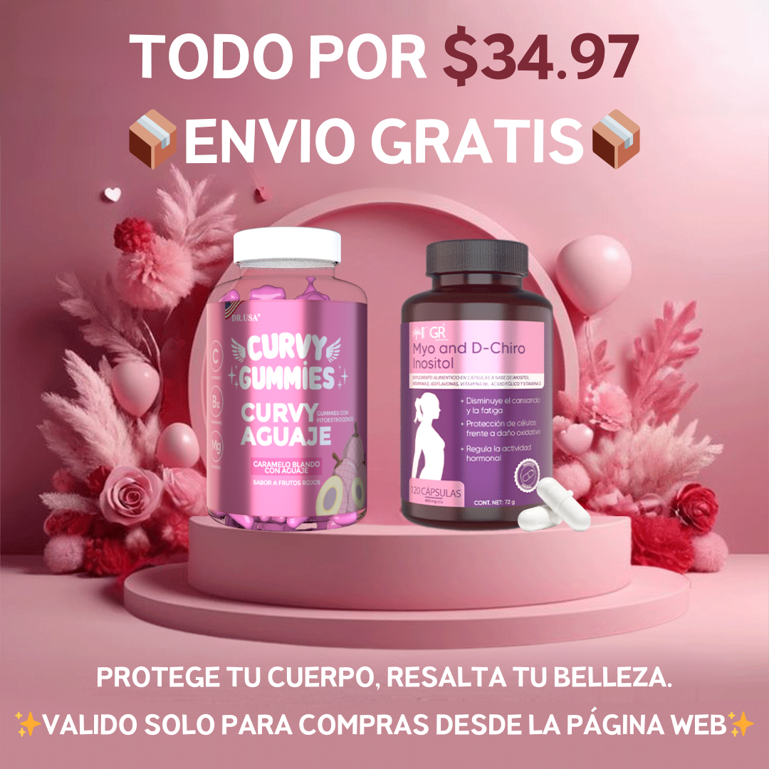 COMBO MUJER ACTIVA💝 Curvy Gummies + MYO And D- hiro