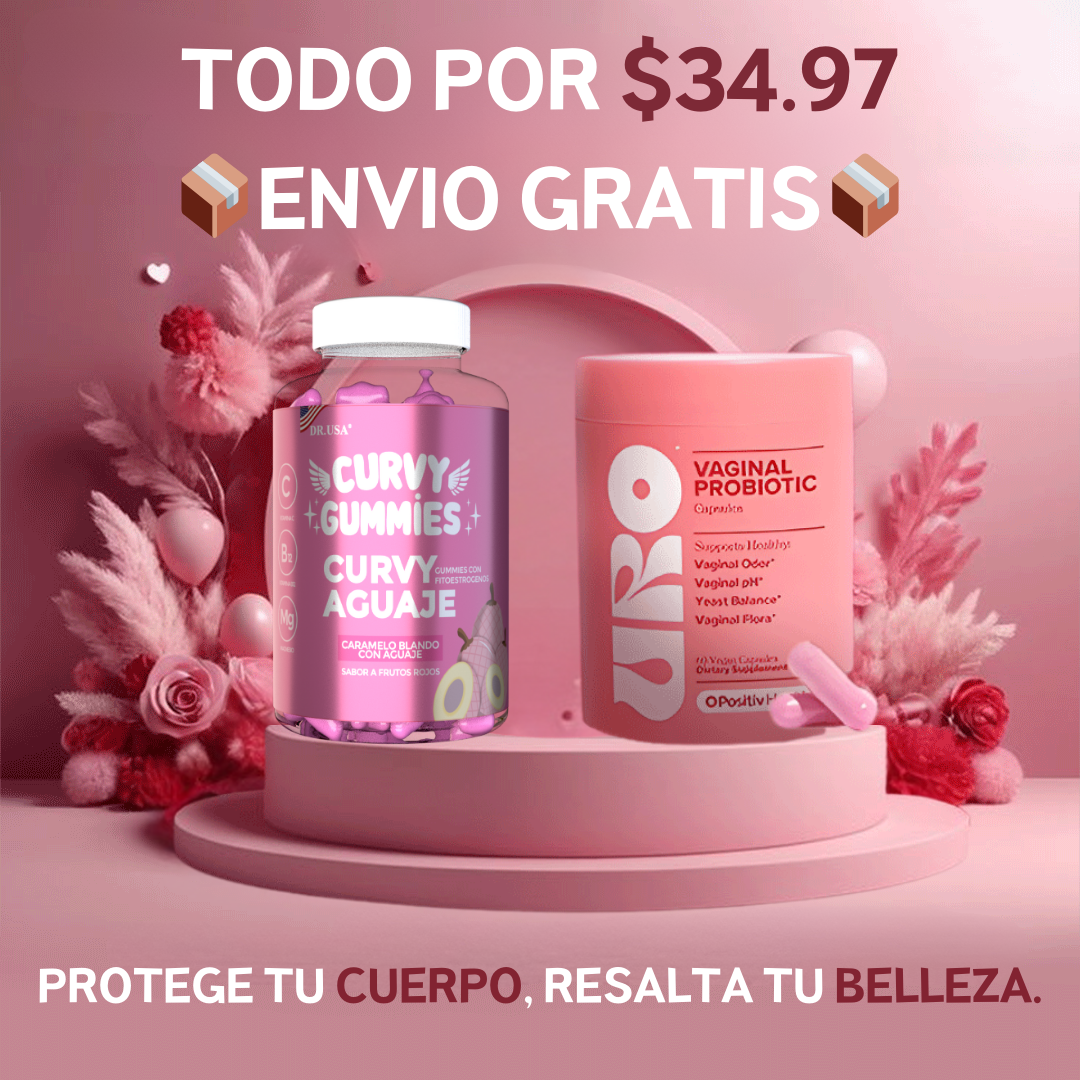 COMBO MUJER💝 CURVIES GUMMIES + URO PROBIOTICOS 🎁