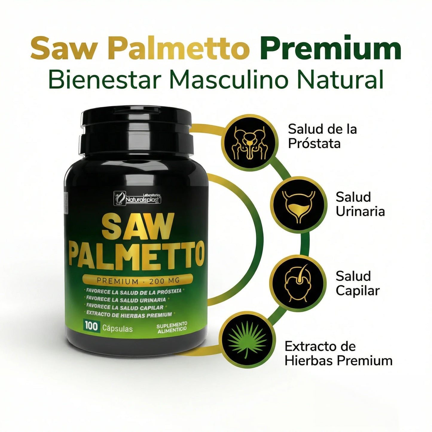 COMBO RENDIMIENTO SUPERIOR 🔥 El Patron + Saw Palmetto + Resveratrol🔥