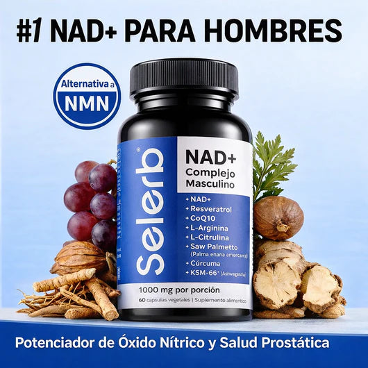 COMBO ENERGIA TOTAL🔥SELERB NAD MEN +NITRIC OXIDE+ MAGNESIO COMPLEX💊
