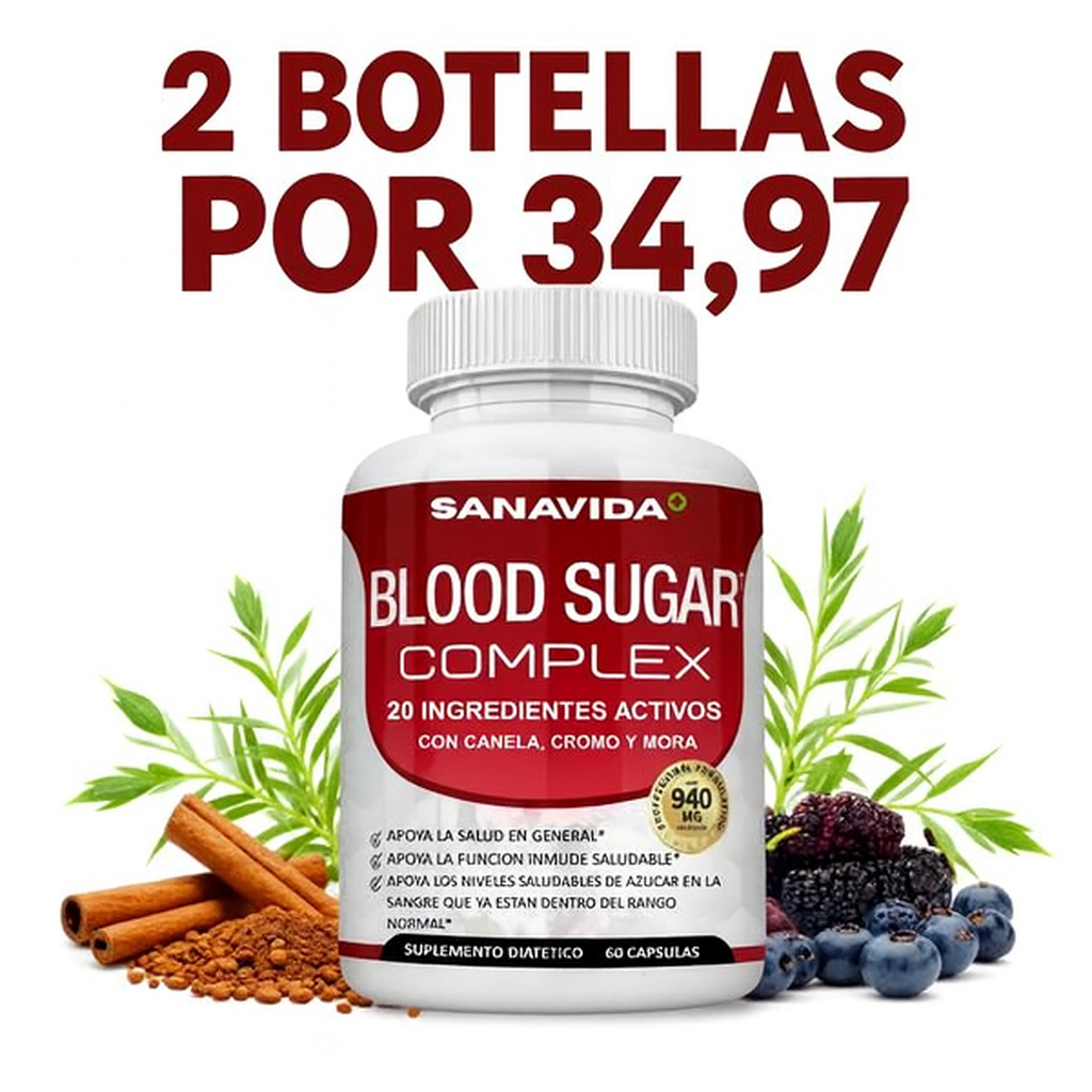 COMBO VIDA BALANCEADA🩸2X1 BLOOD SUGAR COMPLEX💊