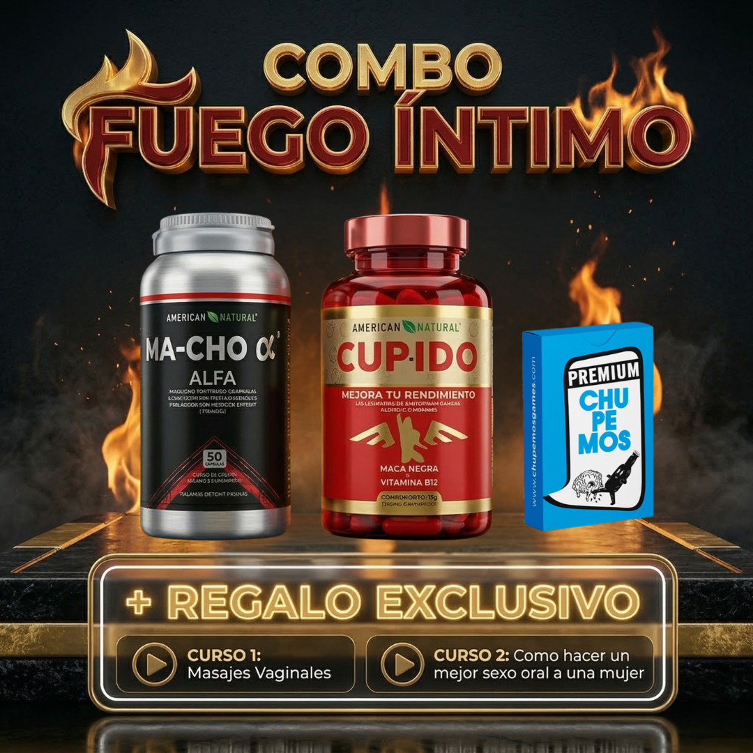 COMBO FUEGO INTIMO🔥MACHO ALFA + CUPIDO + REGALOS🎁