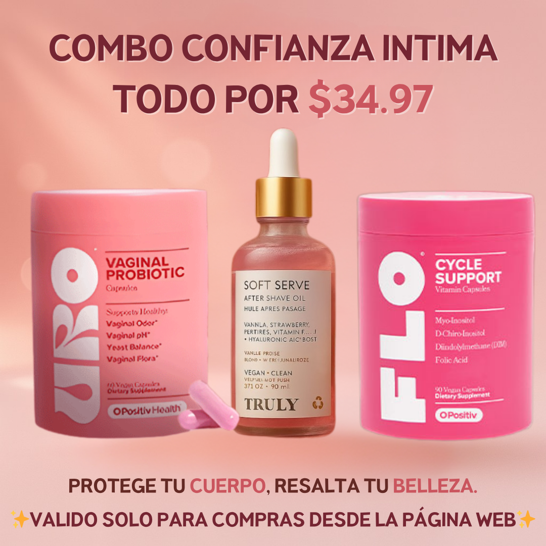 COMBO CONFIANZA INTIMA💝URO PROBIOTICO + FLO + SERUM TRULY💝